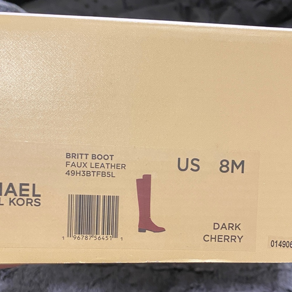 Michael Kors Burgundy Over the Knee Boots - Picture 6 of 6